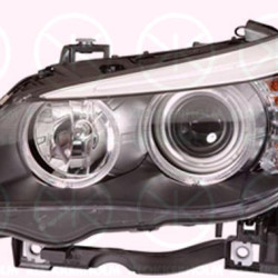 Headlight, Illuminance [lx]: 20, Left, H7/H7, with motor for headlamp levelling, Hella, 63 12 7 177 727 (BMW)