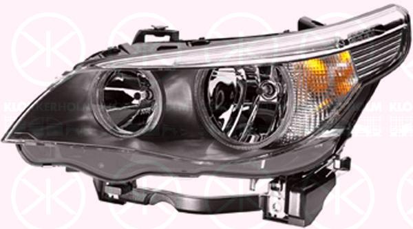 Headlight, H7/H7, with motor for headlamp levelling, Left, Illuminance [lx]: 20, 63 12 6 910 777 (BMW), 63 12 7 165 561 (BMW)