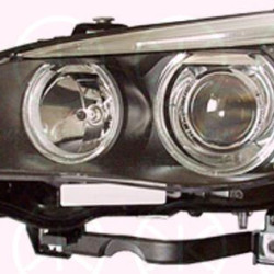 Headlight, Left, Bi-Xenon, with dynamic bending light, without control unit for Xenon, with motor for headlamp levelling, D1S/H7, with side marker light (LED), Hella, 63 12 7 160 149 (BMW)