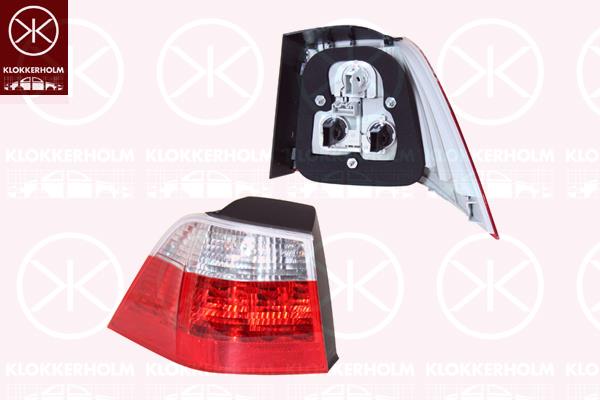 Tail Light Assembly, Right, with bulb holder, Seima, 63 21 7 177 694 (BMW), 7 177 694 (BMW)