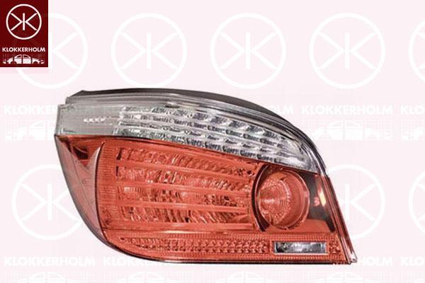 Tail Light Assembly, Left, without bulb holder, LED, P21W, W16W, 63217177281 (BMW), 63217361591 (BMW)