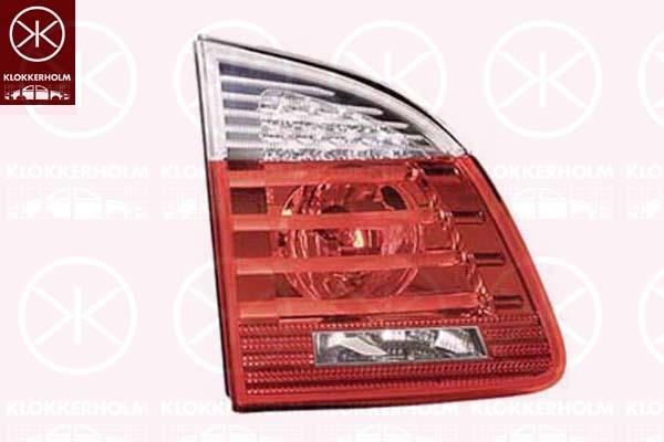 Tail Light Assembly, Left, Inner Section, LED, without bulb holder, 63 21 7 177 697 (BMW), 7 177 697 (BMW)