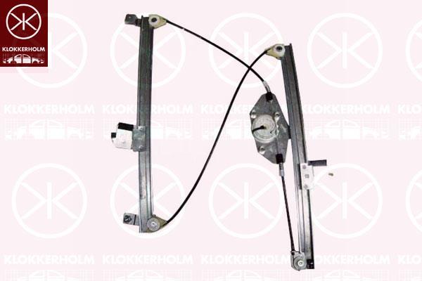 Window Regulator, without electric motor, Electric, Right Front, 51 33 7 075 668 (BMW), 51 33 7 184 384 (BMW), 51 35 7 075 668 (BMW)