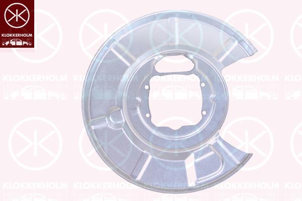 Splash Guard, brake disc, Rear Axle Left, Zinc-coated, for brake disc diameter [mm]: 320, 34 21 6 760 853 (BMW)