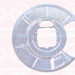 Splash Guard, brake disc, Rear Axle Left, Zinc-coated, for brake disc diameter [mm]: 320, 34 21 6 760 853 (BMW)