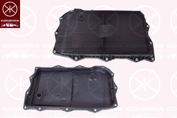 Oil Sump, automatic transmission, Transmission Code: GA8HP70Z / GA8HP45Z, with filter, with seal, 24 11 7 604 960 (BMW), 24 11 7 624 192 (BMW), 24 11 8 612 901 (BMW), 24117613253 (BMW)