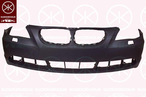 Bumper, w/primer, Front, with hole(s) for washer nozzle, 51 11 7 111 739 (BMW), 51 11 7 111 740 (BMW)