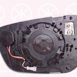 Mirror Glass, exterior mirror, Right, for vehicles with lane keeping assist, Number of pins: 4, Heatable, Aspherical, 51167011721 (BMW), 51169492756 (BMW)