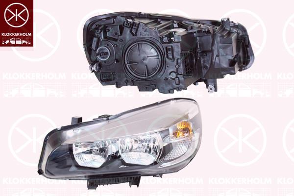 Headlight, Left, Illuminance [lx]: 17.5, H7/H7, with motor for headlamp levelling, AL, 63 11 7 409 103 (BMW), 63 11 7 422 573 (BMW)