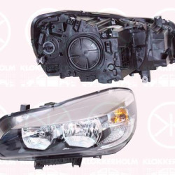 Headlight, Left, Illuminance [lx]: 17.5, H7/H7, with motor for headlamp levelling, AL, 63 11 7 409 103 (BMW), 63 11 7 422 573 (BMW)