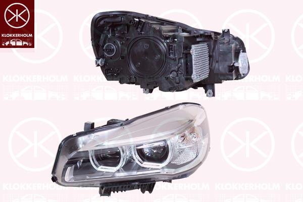 Headlight, Left, Illuminance [lx]: 20, LED, without control unit for aut. LDR, AL, 63 11 7 391 401 (BMW)