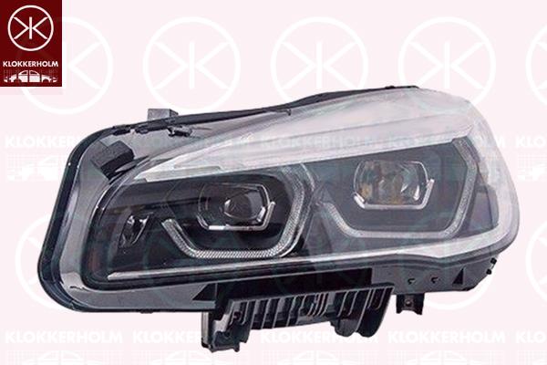 Headlight, Left, LED, for vehicles with dynamic bending light, without LED control unit for indicators, without LED control unit for daytime running-/position ligh, AL, 63115A32E05 (BMW), 63118739857 (BMW), 8739857 (BMW)