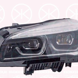 Headlight, Left, LED, for vehicles with dynamic bending light, without LED control unit for indicators, without LED control unit for daytime running-/position ligh, AL, 63115A32E05 (BMW), 63118739857 (BMW), 8739857 (BMW)