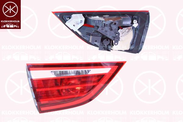 Tail Light Assembly, Right, Inner Section, with bulb holder, OLSA, 63 21 7 461 610 (BMW), 63217461610 (BMW)