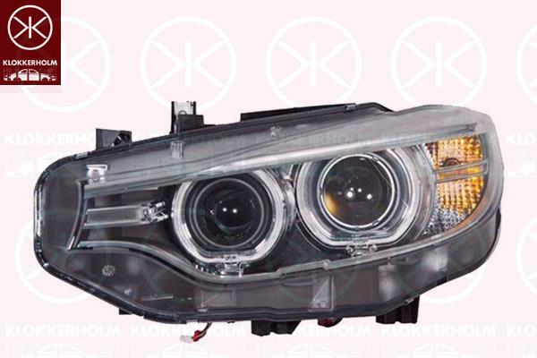 Headlight, Left, Illuminance [lx]: 17.5, Bi-Xenon, with daytime running light (LED), without control unit for Xenon, without control unit for aut. LDR, D1S (gas discharge tube), AL, 63117377843 (BMW), 7377843 (BMW)