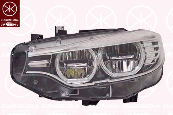 Headlight, Left, LED, without control unit for aut. LDR, AL, 63117377841 (BMW), 7377841 (BMW)