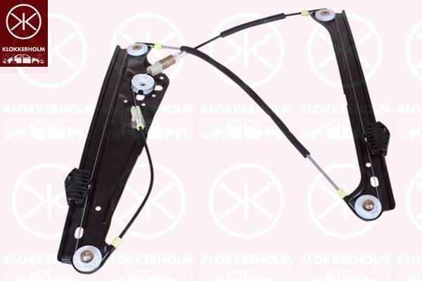 Window Regulator, 4-dr, without electric motor, Electric, Left Front, 51 33 7 024 811 (BMW), 51 33 7 138 861 (BMW), 51 33 7 202 479 (BMW)