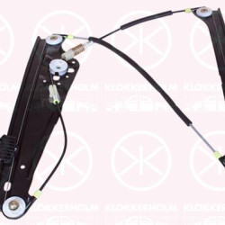 Window Regulator, 4-dr, without electric motor, Electric, Left Front, 51 33 7 024 811 (BMW), 51 33 7 138 861 (BMW), 51 33 7 202 479 (BMW)