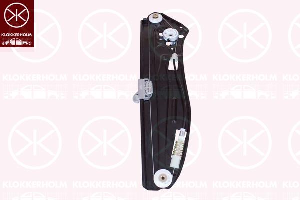 Window Regulator, without electric motor, Electric, Right Rear, 51 35 7 138 864 (BMW), 51 35 7 202 482 (BMW)