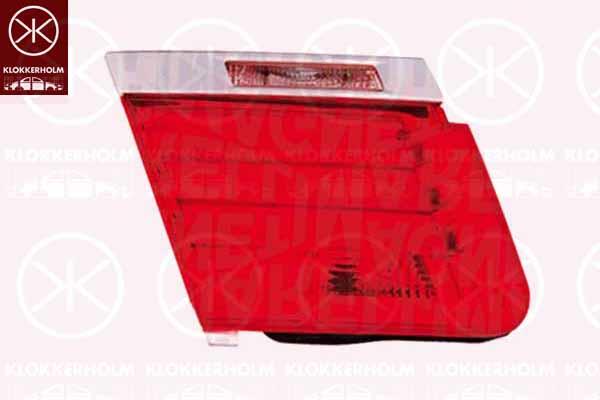 Tail Light Assembly, LED, with bulb holder, Right, Inner Section, AL, 63 21 7 182 206 (BMW), 7 182 206 (BMW)