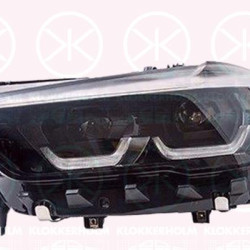 Headlight, for vehicles with adaptive front lighting, Left, LED, without LED control unit for low beam/high beam, with motor for headlamp levelling, AL, 63117933333 (BMW), 63119850417 (BMW), 9481783 (BMW)