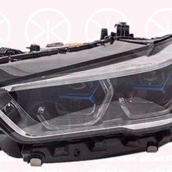 Headlight, for vehicles with adaptive front lighting, Right, Lamp Type: Laser, LED, without LED control unit for low beam/high beam, with motor for headlamp levelling, AL, 63117933340 (BMW), 63119850426 (BMW), 9481790 (BMW)