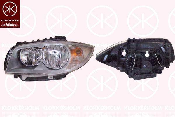 Headlight, H7/H7, with motor for headlamp levelling, Valeo, Right, Illuminance [lx]: 20, 63 12 6 924 486 (BMW)