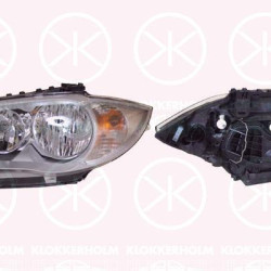 Headlight, H7/H7, with motor for headlamp levelling, Valeo, Right, Illuminance [lx]: 20, 63 12 6 924 486 (BMW)