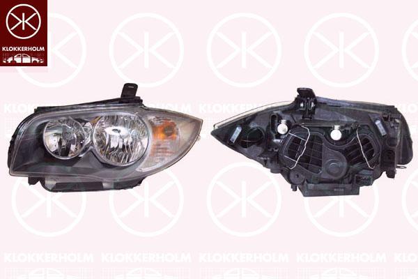 Headlight, H7/H7, with motor for headlamp levelling, Valeo, Left, Illuminance [lx]: 20, 63 11 7 249 649 (BMW)