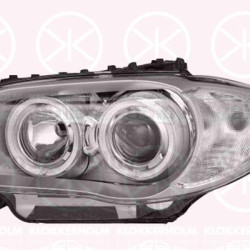 Headlight, Left, Bi-Xenon, D1S/H7, without control unit for Xenon, with motor for headlamp levelling, Valeo, 63117180839 (BMW), 7180839 (BMW)