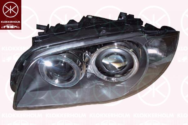 Headlight, Right, Bi-Xenon, with daytime running light, without control unit for Xenon, with motor for headlamp levelling, Valeo, 63 11 7 181 290 (BMW)