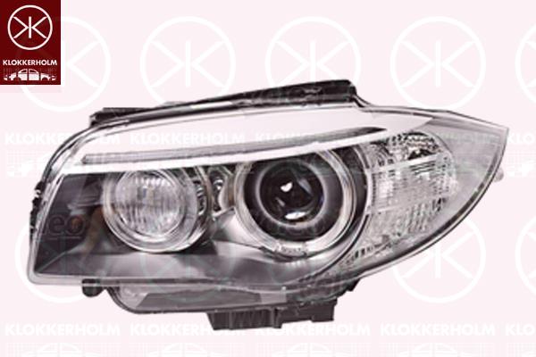 Headlight, Left, Bi-Xenon, with dynamic bending light, with daytime running light, with motor for headlamp levelling, without control unit for Xenon, Valeo, 63 11 7 273 837 (BMW)