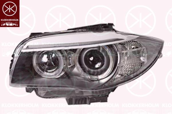 Headlight, Right, Bi-Xenon, with daytime running light, with motor for headlamp levelling, without control unit for Xenon, Valeo, 63137273832 (BMW)