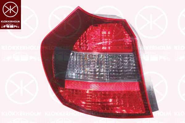 Tail Light Assembly, without bulb holder, Left, Indicator Colour: Smoke Grey, 63 21 0 432 621 (BMW)