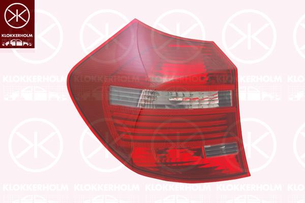 Tail Light Assembly, LED, without bulb holder, Left, Indicator Colour: Smoke Grey, 63 21 0 432 623 (BMW)