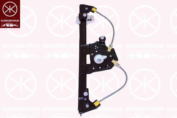 Window Regulator, OE-type, without electric motor, Electric, Right Rear, 51 35 7 138 468 (BMW)