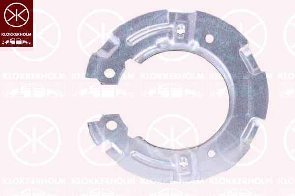 Splash Guard, brake disc, Rear Axle, Brake Type: Disc/Drum, Diameter [mm]: 160, Zinc-coated, 34 21 6 762 859 (BMW), 34216771429 (BMW)