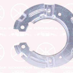 Splash Guard, brake disc, Rear Axle, Brake Type: Disc/Drum, Diameter [mm]: 160, Zinc-coated, 34 21 6 762 859 (BMW), 34216771429 (BMW)