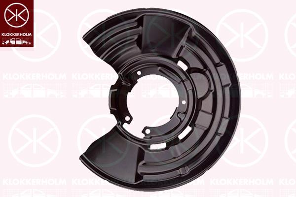 Splash Guard, brake disc, Rear Axle Left, for brake disc diameter [mm]: 345, for vehicles with sports package, Aluminium, 34 21 6 792 243 (BMW), 34216792243 (BMW)