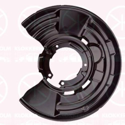 Splash Guard, brake disc, Rear Axle Left, for brake disc diameter [mm]: 345, for vehicles with sports package, Aluminium, 34 21 6 792 243 (BMW), 34216792243 (BMW)