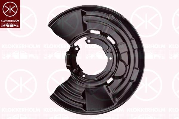 Splash Guard, brake disc, Rear Axle Right, for brake disc diameter [mm]: 345, for vehicles with sports package, Aluminium, 34 21 6 792 244 (BMW), 34216792244 (BMW)