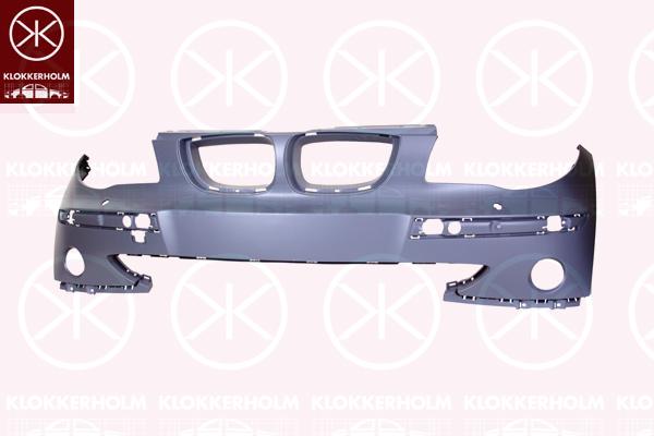 Bumper, Front, with hole(s) for washer nozzle, with hole(s) for fog lights, w/primer, 51 11 7 151 823 (BMW)