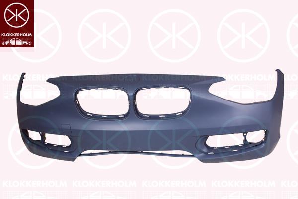 Bumper, w/primer, Front, with hole(s) for parking distance control, with hole(s) for washer nozzle, 51 11 7 292 959 (BMW)