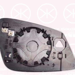 Mirror Glass, exterior mirror, Left, Number of pins: 2, without automatic dimming, Heatable, Aspherical, 51167482759 (BMW)