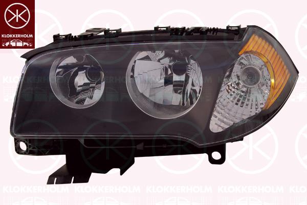 Headlight, Left, Illuminance [lx]: 12.5, H7/H7, Indicator Colour: yellow, with motor for headlamp levelling, 63 12 3 418 399 (BMW), 63 12 6 919 657 (BMW)