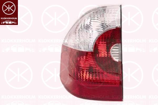 Tail Light Assembly, Left, Outer section, Indicator Colour: white, without bulb holder, ULO, 63 21 6 990 169 (BMW), 63216990169 (BMW)