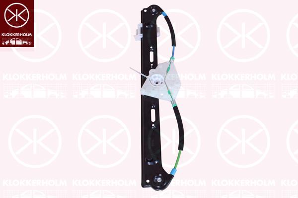 Window Regulator, OE-type, without electric motor, Electric, Left Rear, 51 33 3 448 251 (BMW), 51 35 3 413 189 (BMW), 51 35 3 448 251 (BMW)