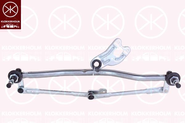 Wiper Linkage, Front, Set, for left-hand drive vehicles, 61 61 7 051 669 (BMW), 61617051669 (BMW), 7 051 669 (BMW), 7051669 (BMW)