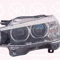 Priekinis žibintas, Bi-Xenon, LED, su varikliuku, be Xenon valdymo, D1S, PY21W (kairė), 63 11 7 401 137 (BMW), 7 401 137 (BMW)