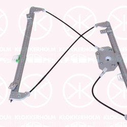 Window Regulator, without electric motor, Electric, Left Front, 51337267101 (BMW)